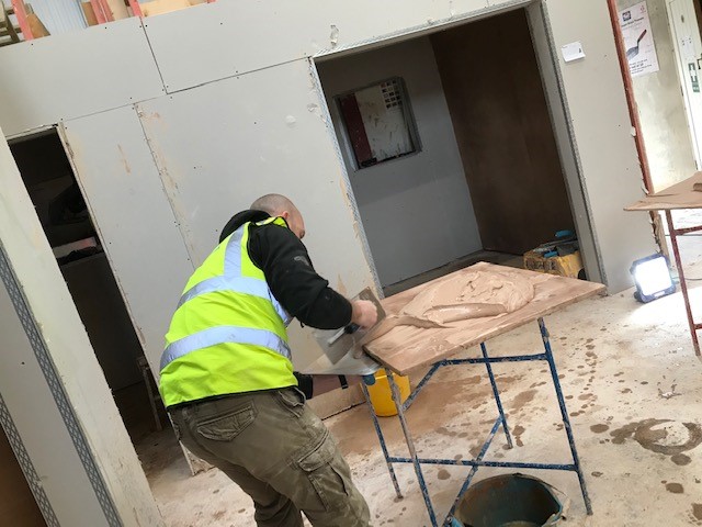 Picture of learner on British Gypsum